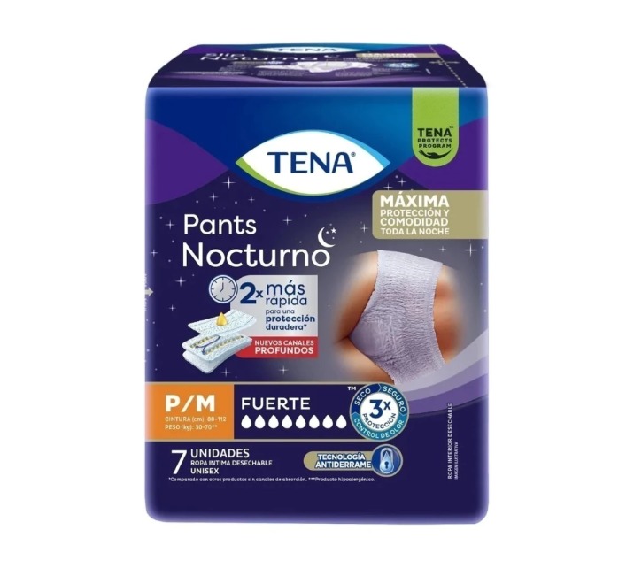 Ropa interior descartable Tena Nocturno P/M x 7